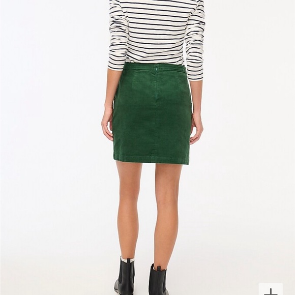 J. Crew Factory Corduroy Button-Front Mini Skirt - Picture 2 of 5